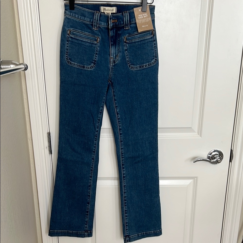 Madewell Dark Blue Flare Jeans